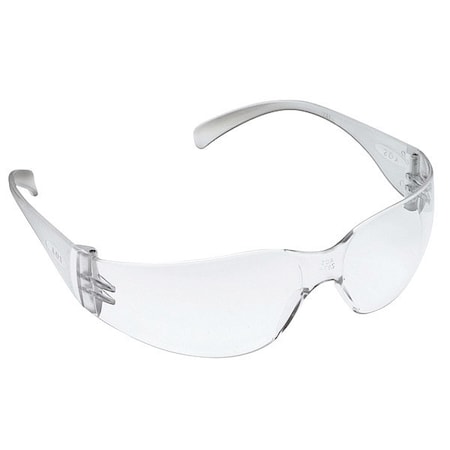 Virtua, Safety Glasses, Anti-scratch, Clear Lens, Clear Frame, Frameless, 100 PK