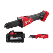 FASTBACK 6-IN-1 Utility Knife + M18 FUEL Braking Die Grinder, Slide Switch + M18 XC6.0 Battery