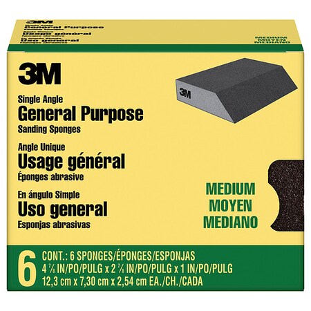 Sanding Angled Sponge CP041-6P,2 7/8,PK4