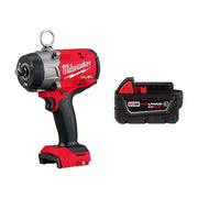 M18 FUEL 1/2" High Torque Impact Wrench w/ Pin Detent + M18 XC5.0 Resistant Battery