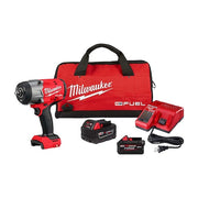 M18 FUEL 1/2" High Torque Impact Wrench w/ Friction Ring Kit + M18 FORGE XC8.0 Battery