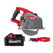 FASTBACK 6-IN-1 Folding Utility Knife + M18 FUEL 8" Metal Cutting Circular Saw + M18 XC6.0 Battery