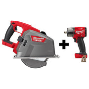 M18 FUEL 8" Metal Cutting Circular Saw + M18 FUEL 1/2" Mid-Torque Impact Wrench w/ Friction Ring