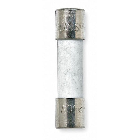 Ceramic Fuse, 500mA, 1.5kA at 250V AC, 5 PK