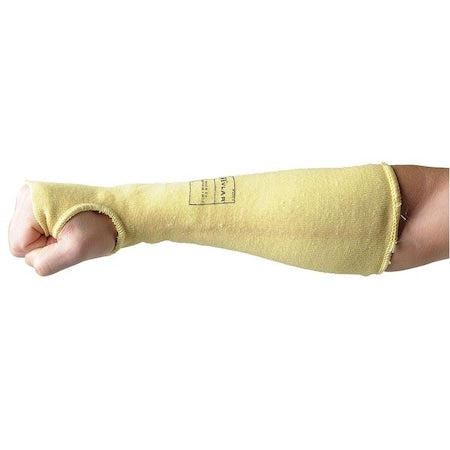 Cut-Resistant Sleeve, Cut Level A3, Kevlar, Sleeve with Thumbhole, 14 in L, Yellow, Large