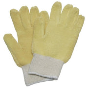 Condor Heat Resistant Gloves, Cotton/Kevlar(R), 500  Degrees F Max Temp., Knit Cuff Yellow, L ( 9 )