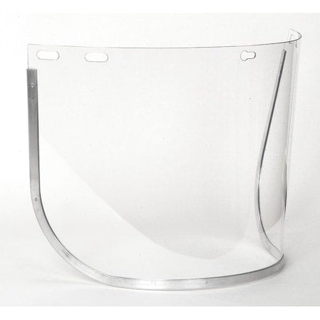 Face Shield Visor, Clear Visor, 8" Height, Uncoated Lens, Clear