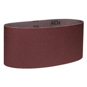 Sanding Belt, 4 in W, 21 3/4 in L, Coated, Aluminum Oxide, 80 Grit, Medium, 340D, Brown