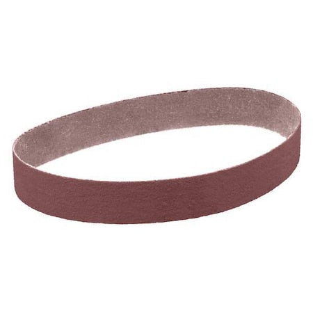 Sanding Belt, 2 in W, 48 in L, Coated, Aluminum Oxide, P240 Grit, Not Applicable, 341D, Brown