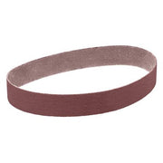 Sanding Belt, 2 1/2 in W, 60 in L, Coated, Aluminum Oxide, P120 Grit, Not Applicable, 341D, Brown