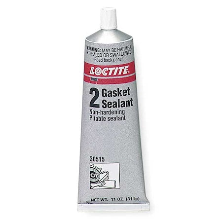 Slow Dry Flexible Cure Gasket Sealant, 7 oz, Black, Temp Range -65 to 400 Degrees F