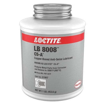 General Purpose Anti-Seize, Copper Base, 1 lb, Brush-Top Can, LB 8008, C5-A