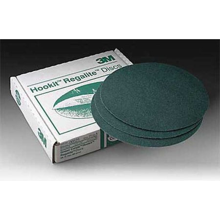 Hook-and-Loop Sanding Disc, 8" Dia, Non-Vacuum, Silicon Carbide, 80 Grit, Open Coat Type, 255U