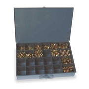 Grade 8 Yellow Zinc Finish Steel Nylon Insert Hex Locknut Assortment, 890 pc.