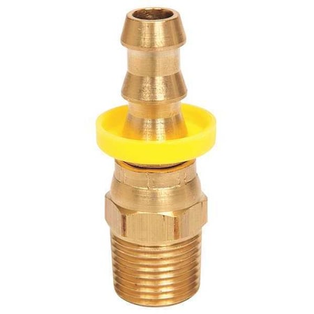Hose Fitting,1/4 In. ID,1/4-18,(M)NPT