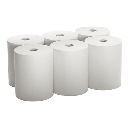 enMotion Hardwound Paper Towels, 1 Ply, Continuous Roll Sheets, 800 ft, White, 6 PK