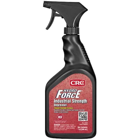 Hydro Force Industrial Strength Cleaner/Degreaser, 32 oz Trigger Spray Bottle, Ready to Use