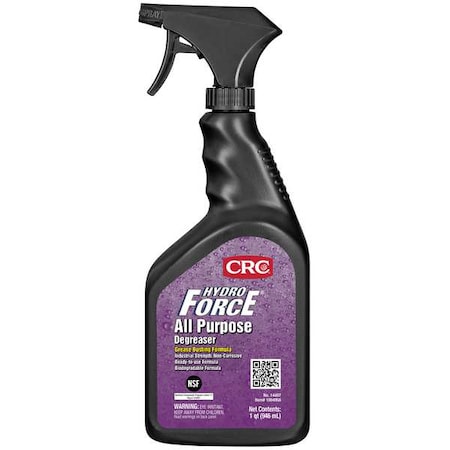 Hydro Force All Purpose Degreaser, 32 oz Trigger Spray Bottle, Ready To Use, Water Based, C1