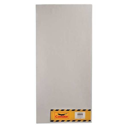 Anti-Slip Tread vinyl Proprietary Grit Size, White, 16" W x 34" L, 27 mil Thick