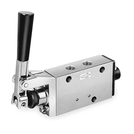 Manual Air Control Valve,4-Way,3/8In NPT
