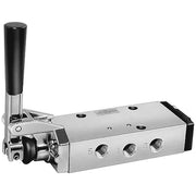 Manual Air Control Valve,4-Way,3/8In NPT