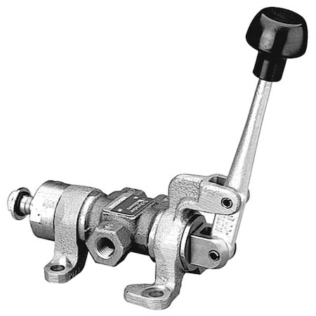 Manual Air Control Valve,3-Way,3/8In NPT