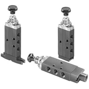 Manual Air Control Valve,3-Way,1/8In NPT