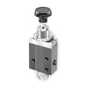 Manual Air Control Valve,3-Way,1/8In NPT