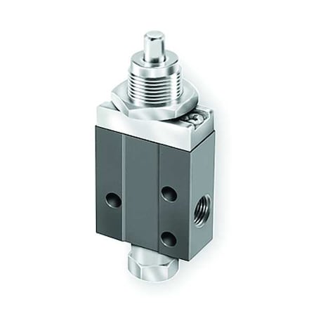 Manual Air Control Valve,3-Way,1/8In NPT