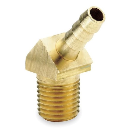 Hose Barb,1/4 In Barb,1/8 In MNPT,Brass