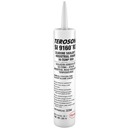 High Temp. Industrial Grade Gasket Sealant, 10.15 oz, Red, Temp Range Up to 475 Degrees F