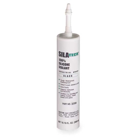 Industrial Grade Gasket Sealant, 10.15 oz, Black, Temp Range Up to 400 Degrees F