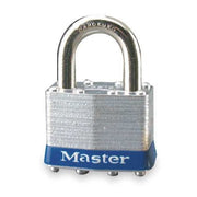 Padlock, Keyed Alike, Standard Shackle, Rectangular Steel Body, Steel Shackle, 3/4 in W