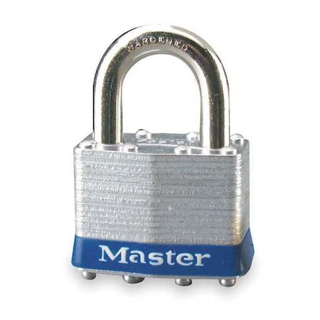 Padlock, Keyed Alike, Standard Shackle, Rectangular Steel Body, Steel Shackle, 3/4 in W