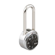 Combination Padlock, Front, Black/Silver