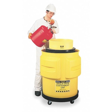 65 Gallon Single Salvage Drum Containment Unit - 1612