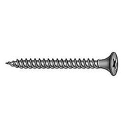 Drywall Screw, #10 x 6 in, Steel, Flat Head Phillips Drive, 100 PK