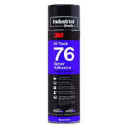 Spray Adhesive, Hi-Tack 76 Series, Clear, 18.1 oz, Aerosol Can