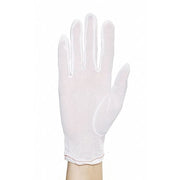 Knit Gloves, Nylon, 8-3/4" Length, Light, White, Size S ,12 PK