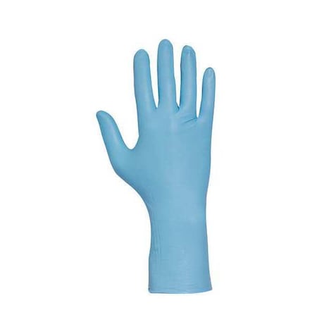 N87, Disposable Gloves, 7.00 to 7.99 mil Palm, Nitrile, Powder-Free, M (8), 50 PK, Blue