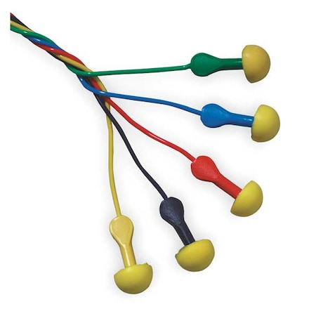 E-A-R EXPRESS Pod Plugs Disposable Corded Ear Plugs, NRR 25 dB, Asst Colors, 100 Pairs