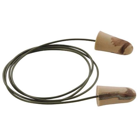 Camo Plugs(R) Disposable Foam Ear Plugs, Bullet Shape, 33 dB, Camouflage, 100 PK