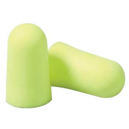 E-A-Rsoft Disposable Uncorded Ear Plugs, Large, Yellow Neons, Bullet Shape, NRR 33 dB, 200 Pairs