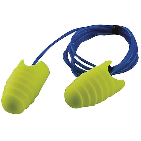 E-A-Rsoft Grippers Disposable Corded Ear Plugs, Flanged Shape, NRR 31 dB, L, 200 Pairs