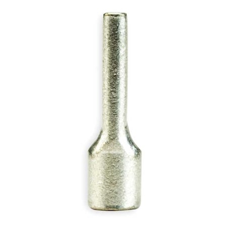 Pin Terminal, 10 AWG, 600 V, Bare Insulated, Bare, Crimp Termination Only, 50 PK