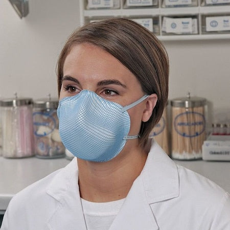 Disposable Respirator, N95, Molded, Dual, Non-Adjustable, Molded Nose Bridge, L