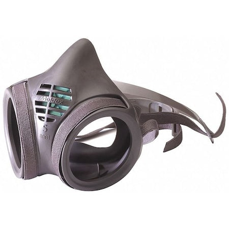 Half Mask Respirator, 8000, Not Rated, Snap-In Gasket, Size, S 0 Cartridges Included
