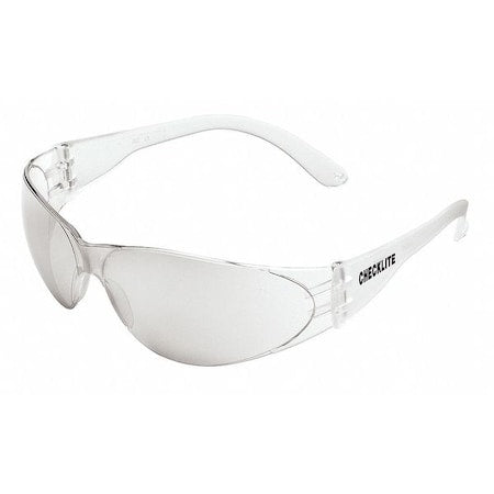 Checklite (CL1), Safety Glasses, Duramass Hard Coat, Polycarbonate Lens, Clear Frame, Frameless