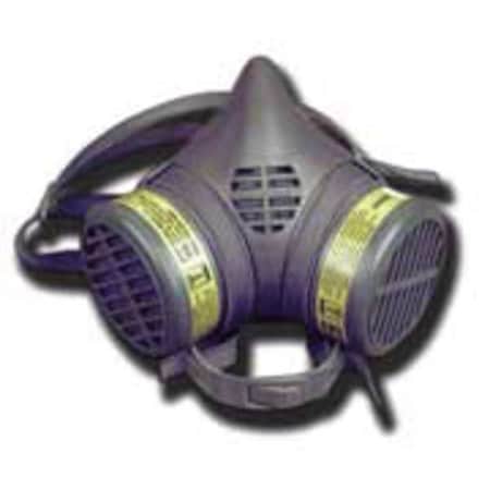Half Mask Respirator Kit, 2 Cartridges Included, 8000 Series, Hydrogen Sulfide (HS), (MC), S