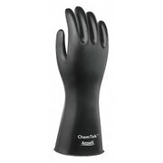 AlphaTec Chemical Resistant Gloves, Butyl, Viton(R), 12 in L, 11.81 mil, Black, 8, 1 PR
